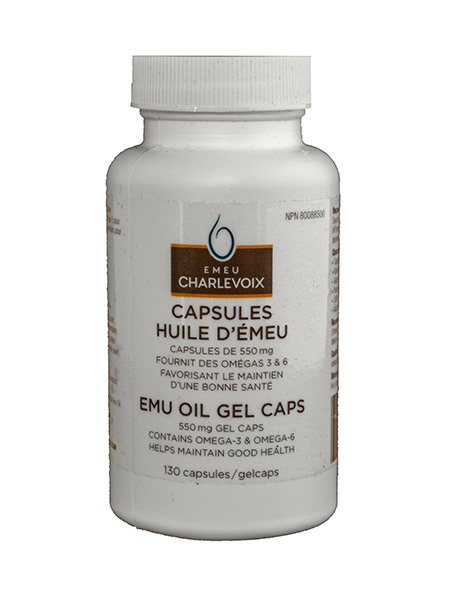 capsules d'huile d'émeu